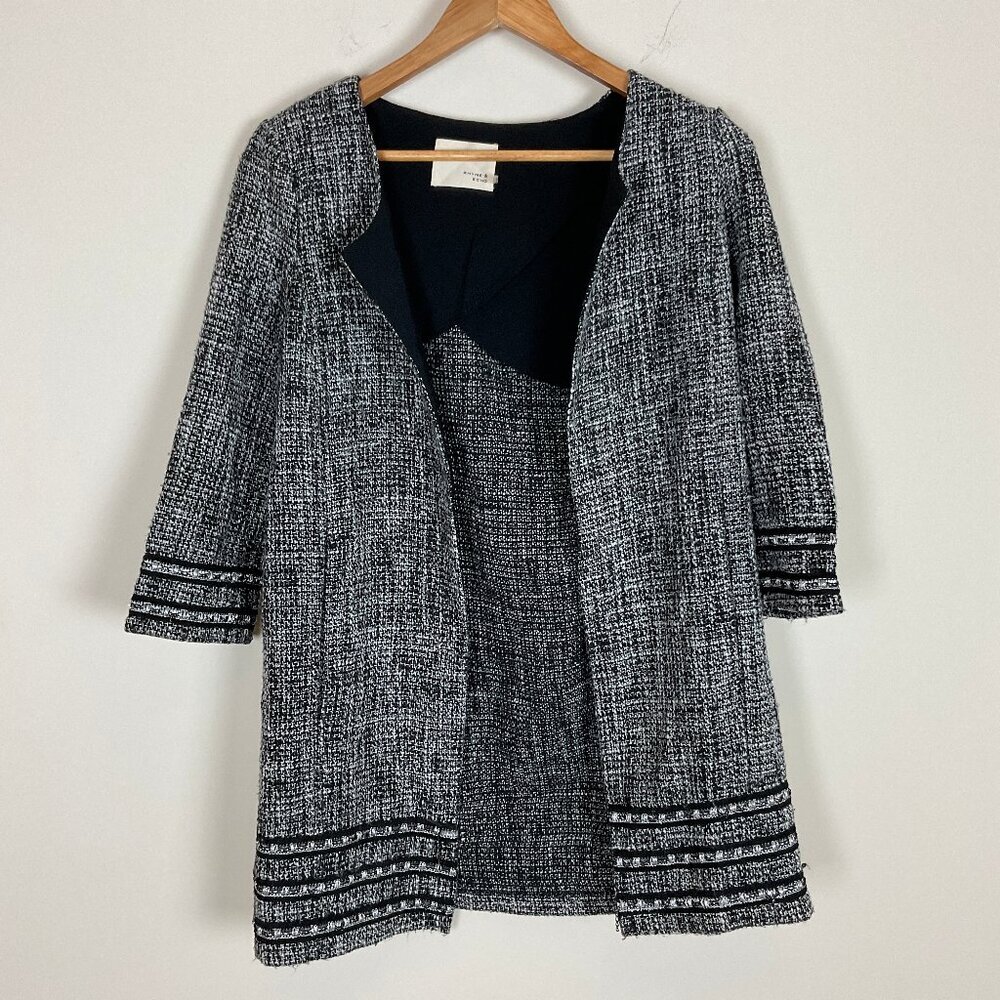 2/$30 Rhyme & Echo Black and White Blazer Jacket